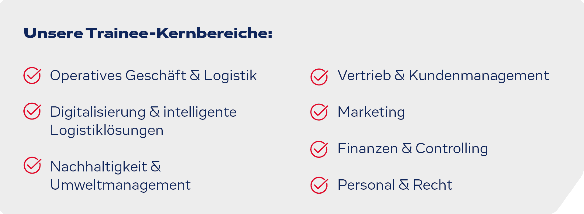 Trainee Kernbereiche bei Hoyer